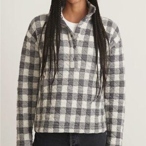 NWOT Marine Layer Iris Quilted Pullover in India Ink color